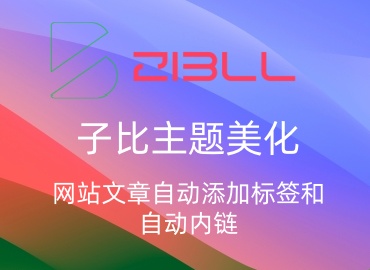 子比主题美化 – 文章自动添加标签和自动内链-飞鸟资源库